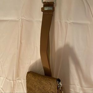 STONE MOUNTAIN USA BROWN FLORAL SATCHEL